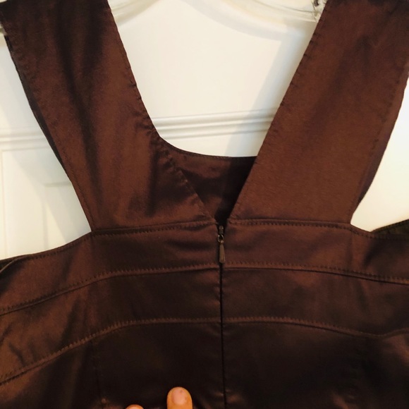 Adrianna Papell Bronze Jeweled Dress size 6 - Picture 4 of 5